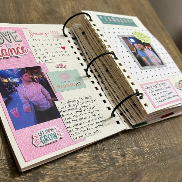 anniversary scrapbook ideas