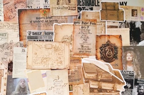 harry potter scrapbook paper