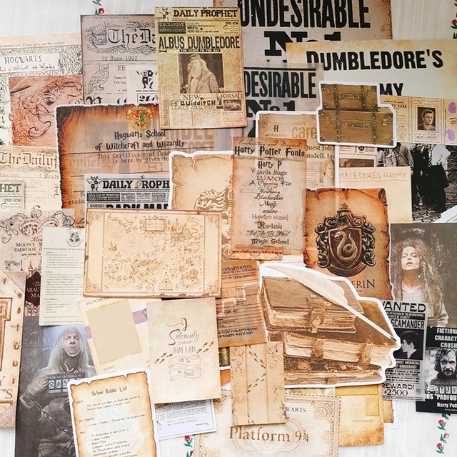 harry potter scrapbook paper