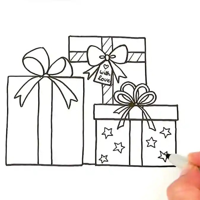 christmas gift drawing