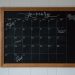 chalk calendar