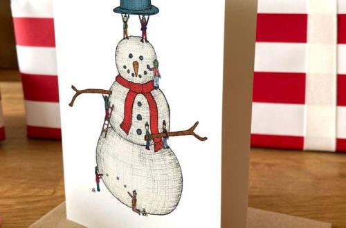 christmas card ideas drawing