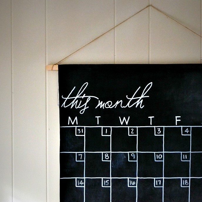 chalk calendar