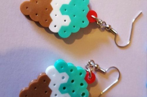 perler bead earrings