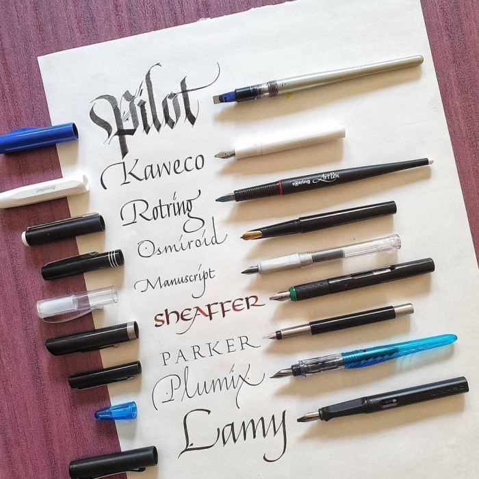 how to use calligraphy pen