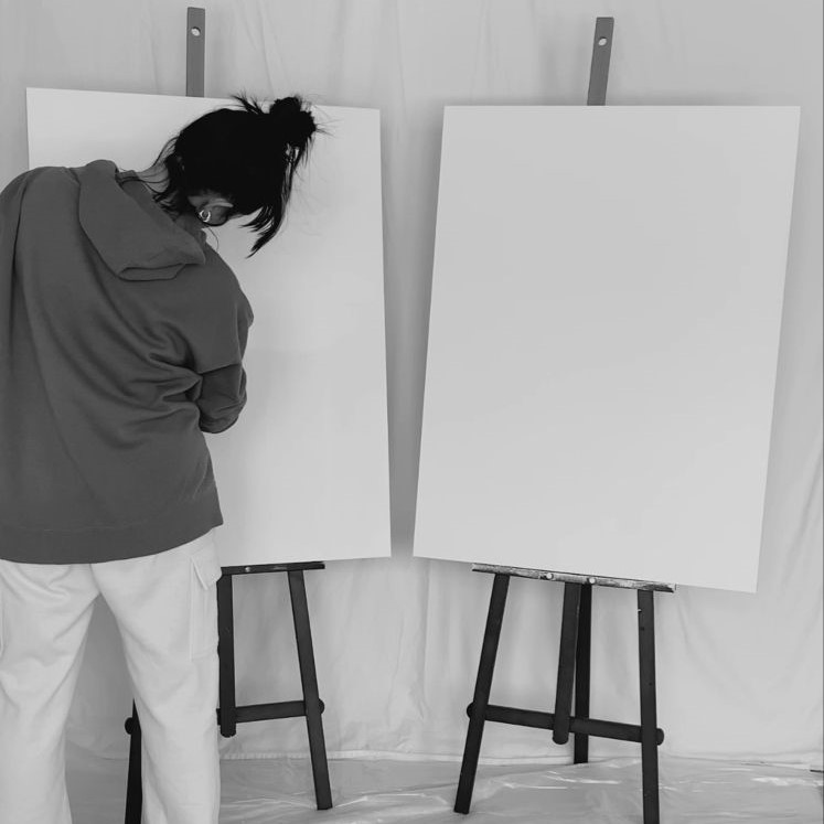 stretched canvas for painting