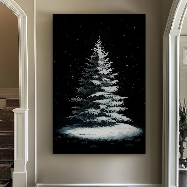 black canvas painting