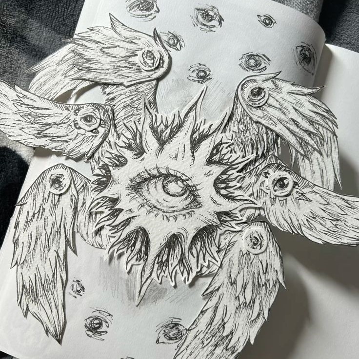 biblically accurate angel drawing