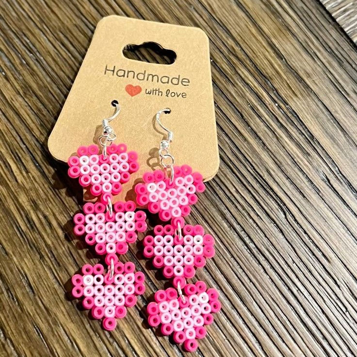 perler bead earrings