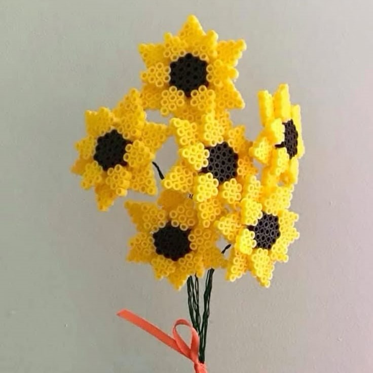 perler bead flowers
