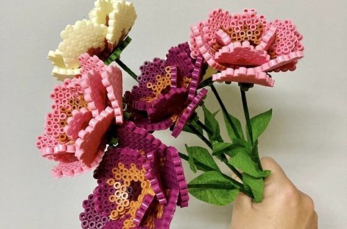 perler bead flowers
