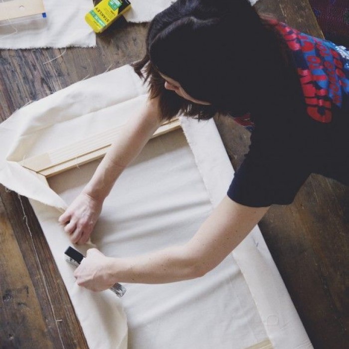 stretched canvas for painting