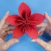 sticky note origami flower