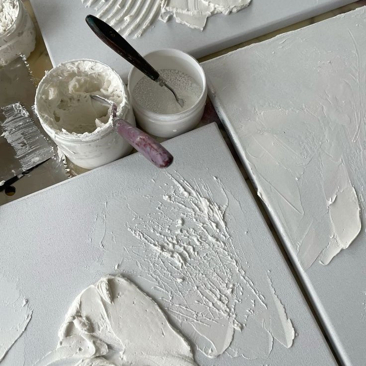 texture painting on canvas