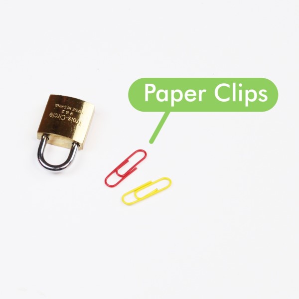 how to pick a lock with paper clip