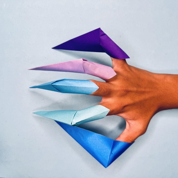 how to make a paper claw