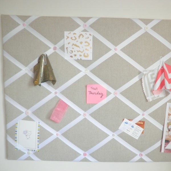 diy fabric pin board