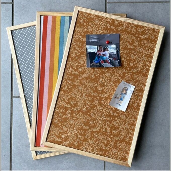 fabric bulletin board