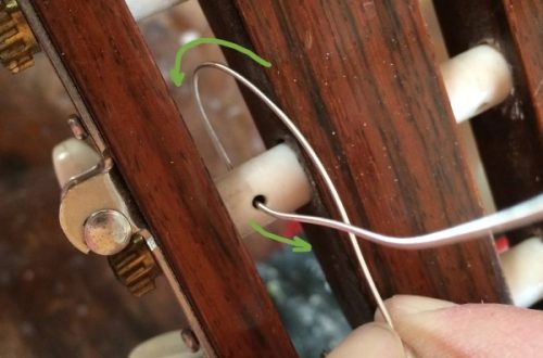 how to string a guitar