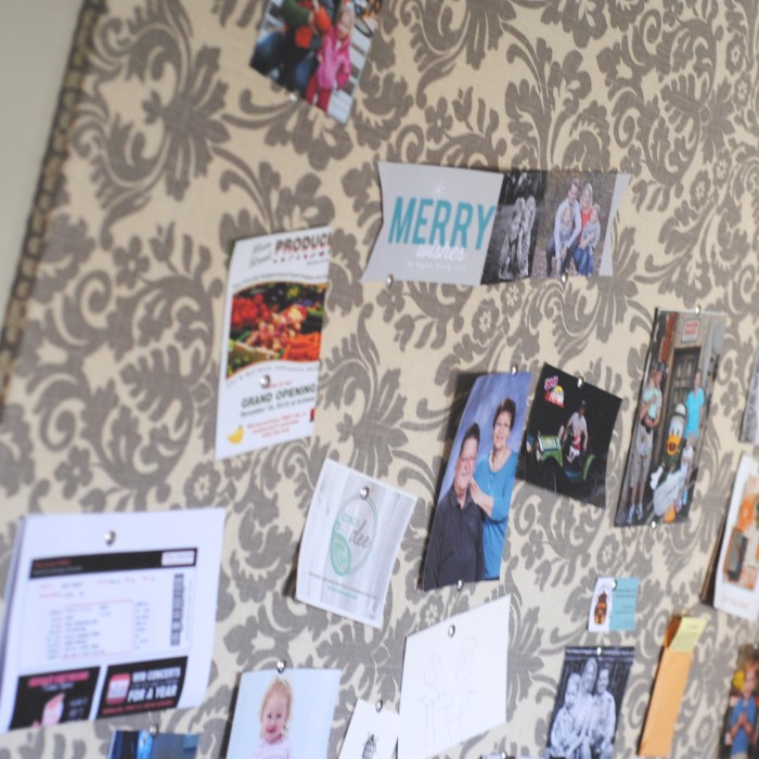fabric bulletin board